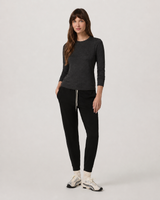 Ember Line Long-Sleeve Everyday Tee - Black Heather