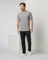 Axiom V-Neck Top - Heather Grey