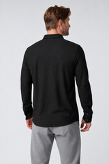 Cedar Long-Sleeve Button-Down Shirt - Black