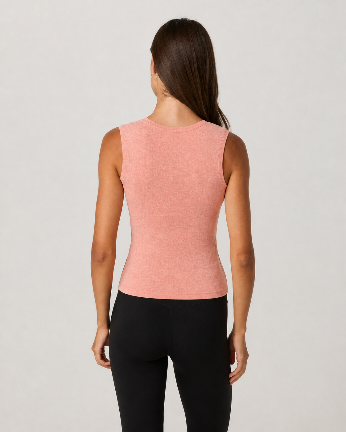 Meridian Scoop-Neck Everyday Tank - Sunset Pink Heather