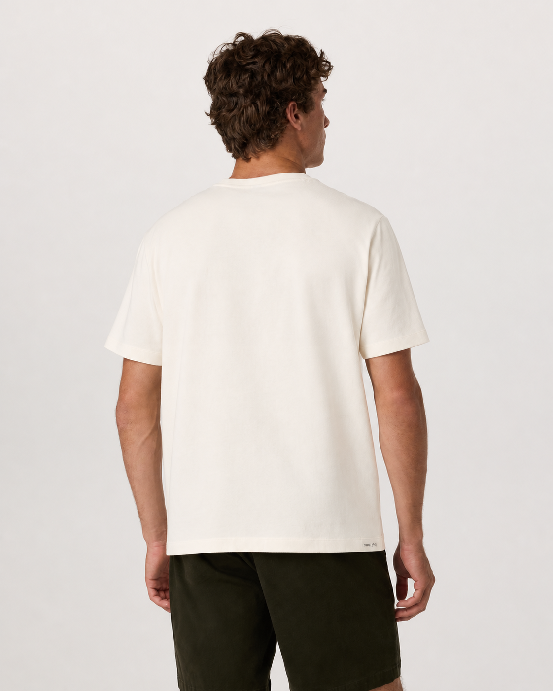 Rowan Short-Sleeve Relaxed-Fit Everyday Tee - Ivory, view 3 of 6