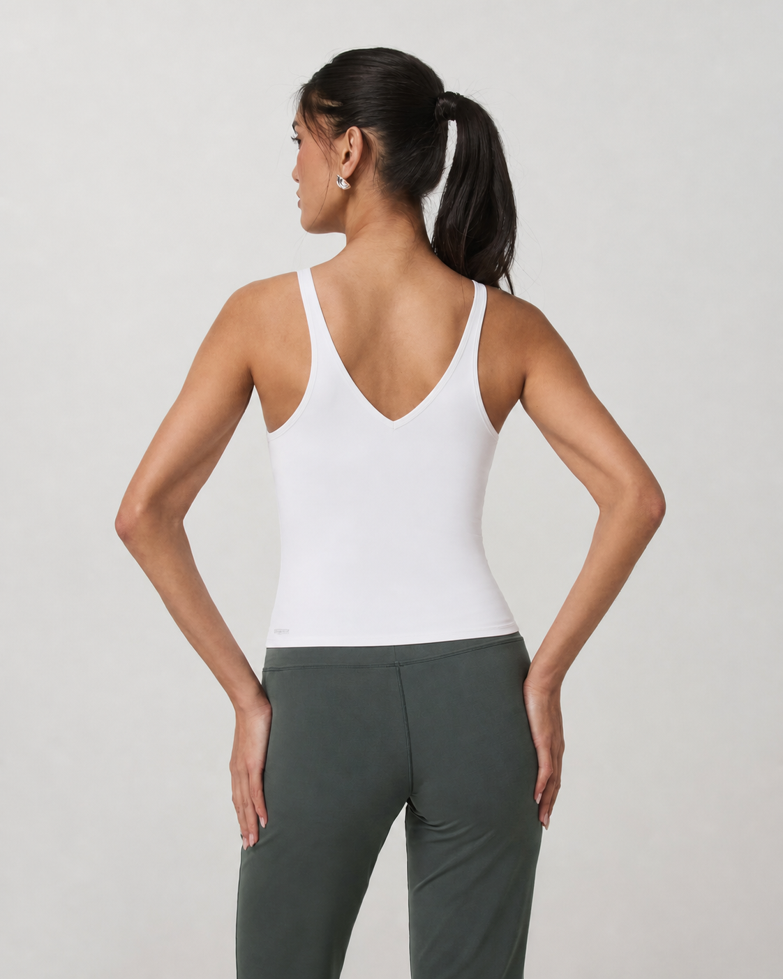 Keystone Line V-Neck Everyday Tank - White