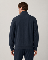 Harbor Quarter-Zip Pullover - Ink Linen Texture