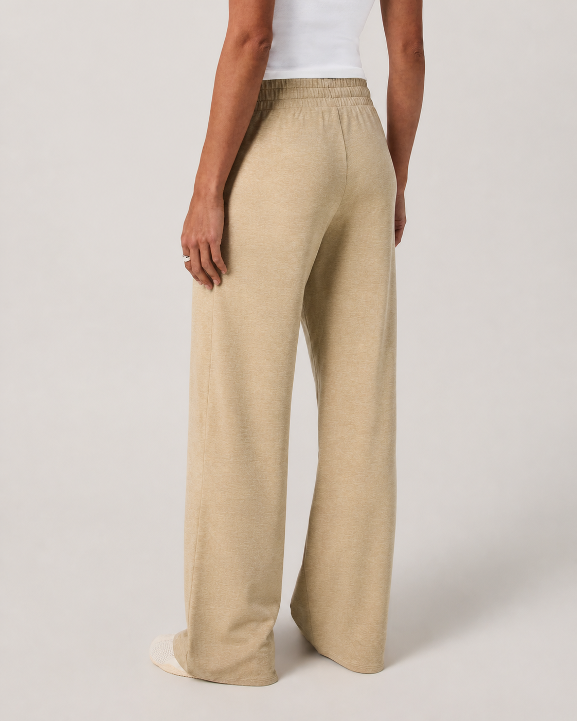 Harbor Way Wide-Leg Long-Length Everyday Pant - Khaki Heather