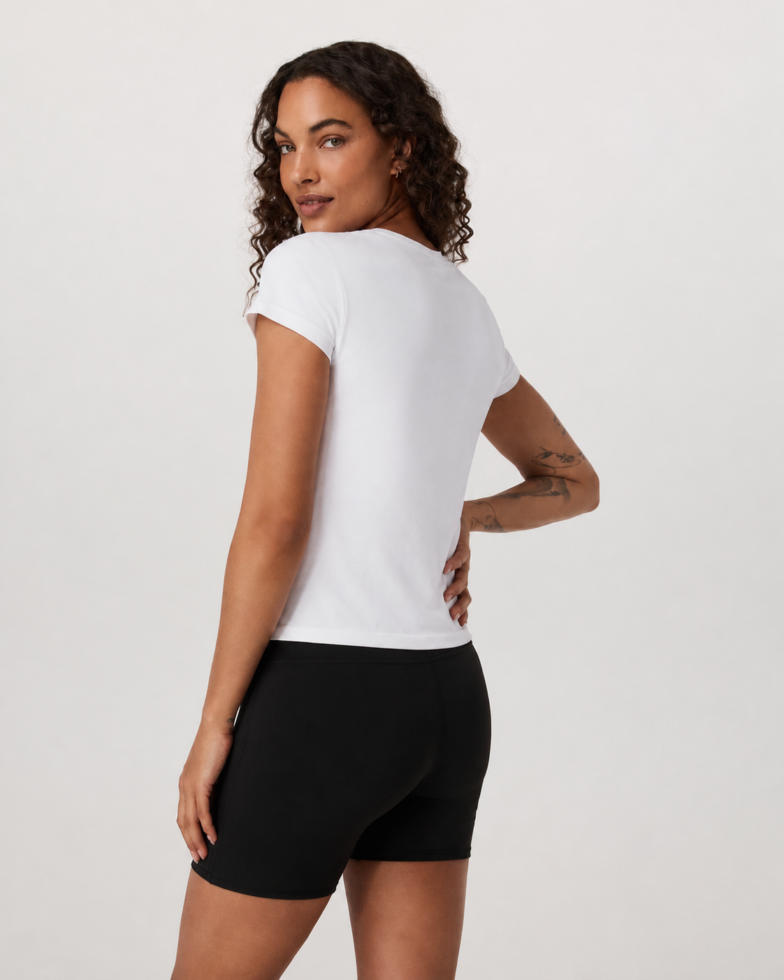 Nexus Line Short-Sleeve Everyday Tee - White