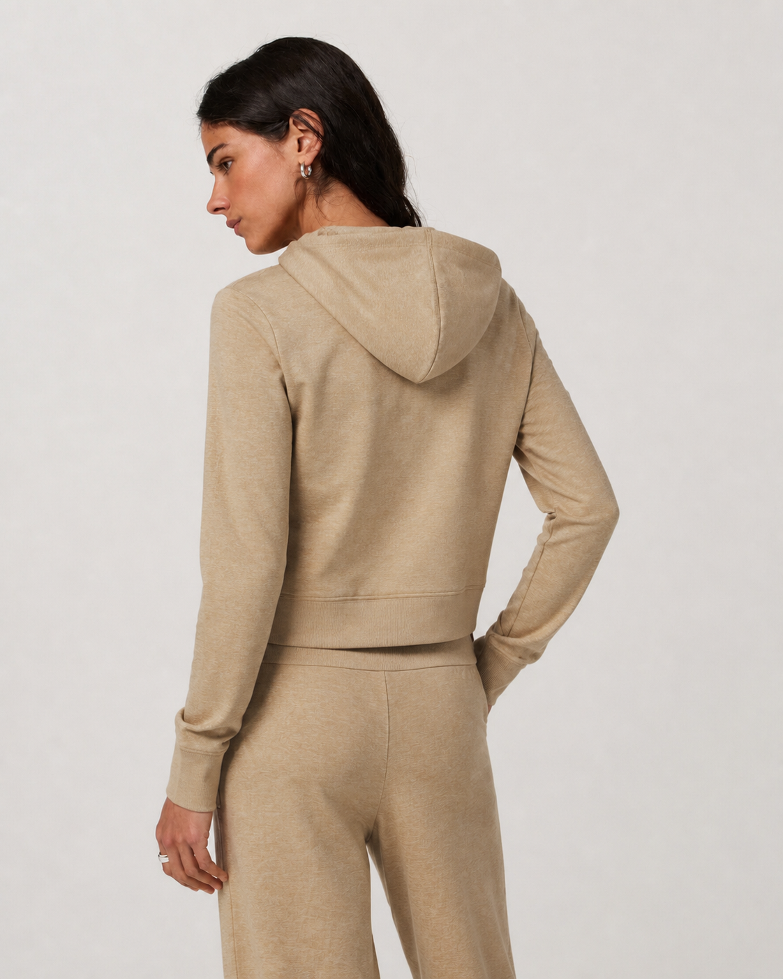 Pivot Mini Full-Zip Hoodie - Khaki Heather