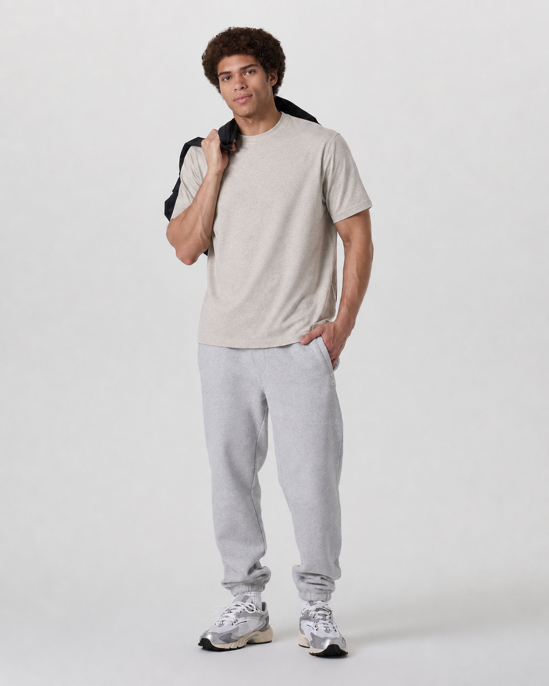 Meridian Short-Sleeve Relaxed-Fit Everyday Tee - Elm Heather