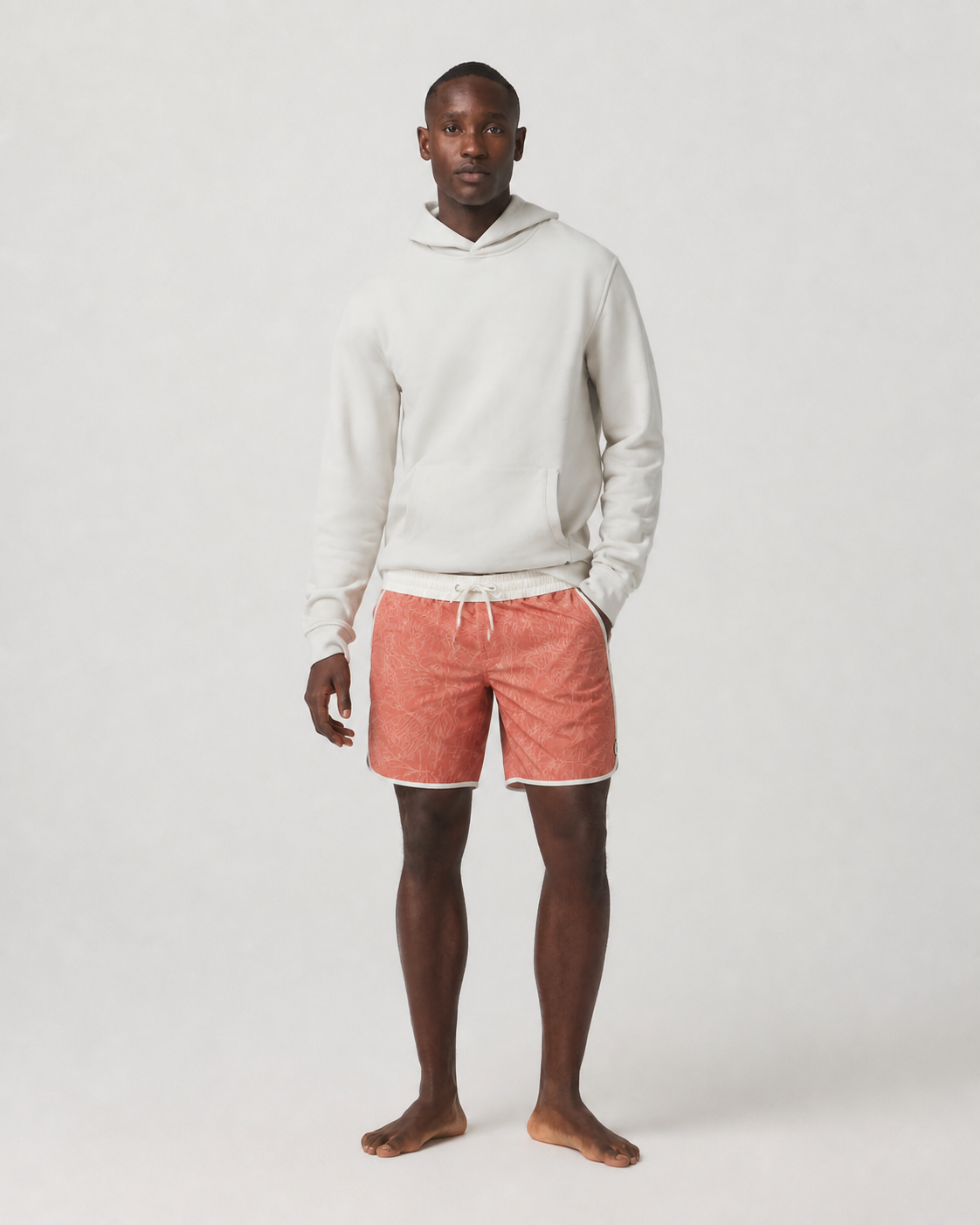 Axiom 7-Inch Boardshort - Vintage Red Palm Shadow