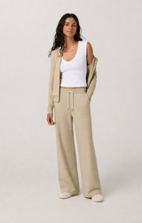 Flint Way Wide-Leg Everyday Pant - Khaki Heather