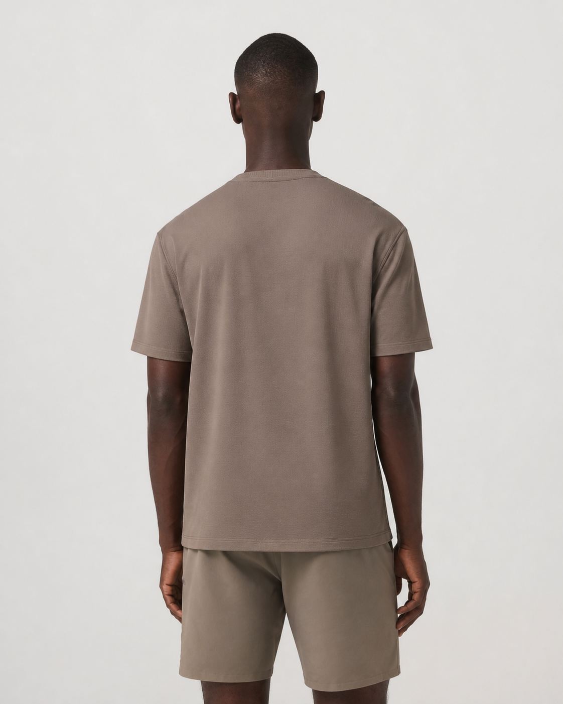 Juniper Short-Sleeve Relaxed-Fit Performance Tee - Bark