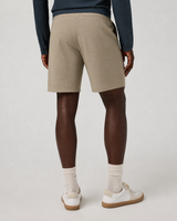 Axiom 8-Inch Everyday Short - Khaki Houndstooth Linen Texture