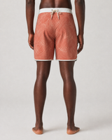 Axiom 7-Inch Boardshort - Vintage Red Palm Shadow