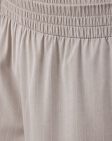 Keystone Mark Wide-Leg Short-Length Everyday Pant - Suede Pinstripe