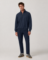 Harbor Quarter-Zip Pullover - Ink Linen Texture