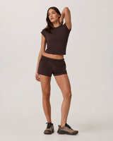 Lucent Line Short-Sleeve Everyday Tee - Java Heather Tonal