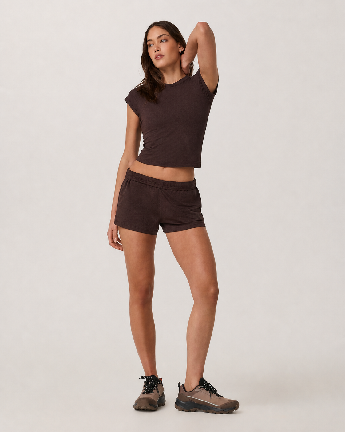 Lucent Line Short-Sleeve Everyday Tee - Java Heather Tonal