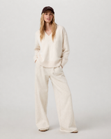 Clarity Oversized V-Neck Sweater - Porcelain