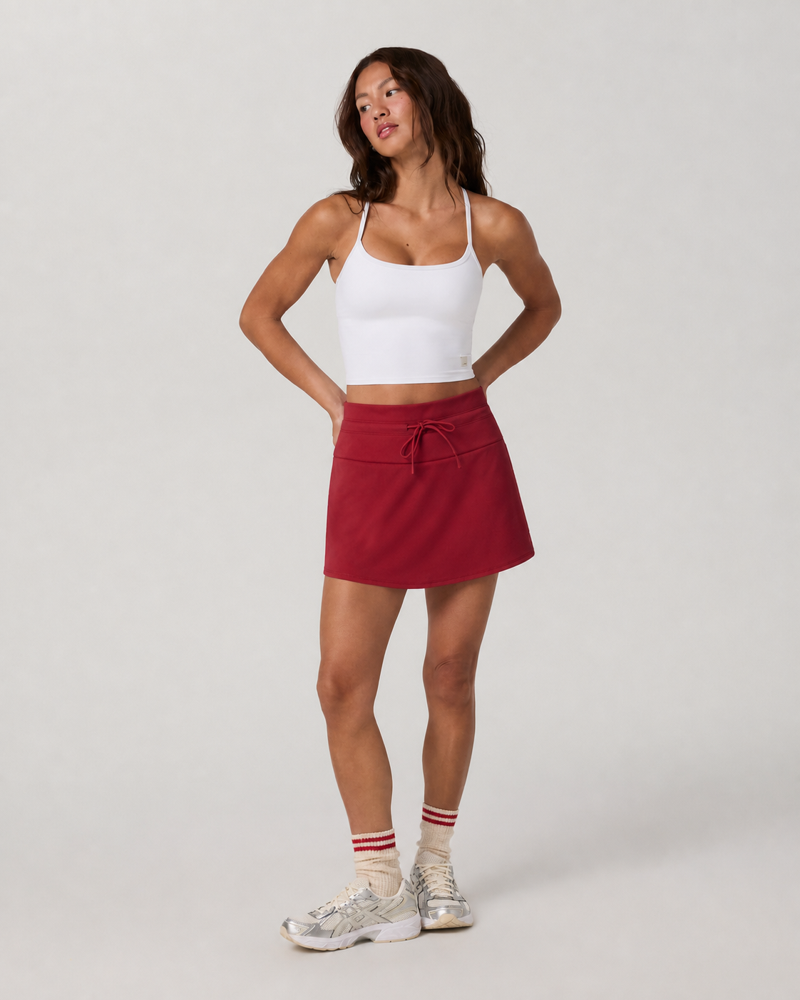Cedar Movement Skirt - Crimson, view 4 of 6