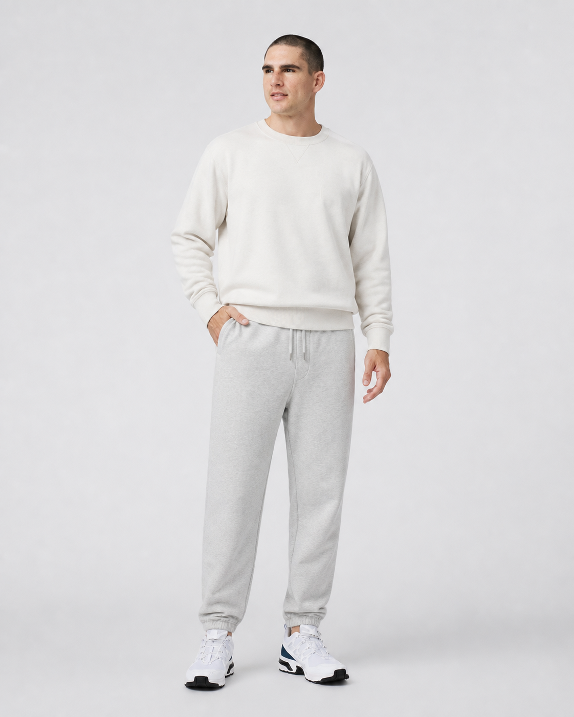 Clarity Sweatpant - Light Heather Grey