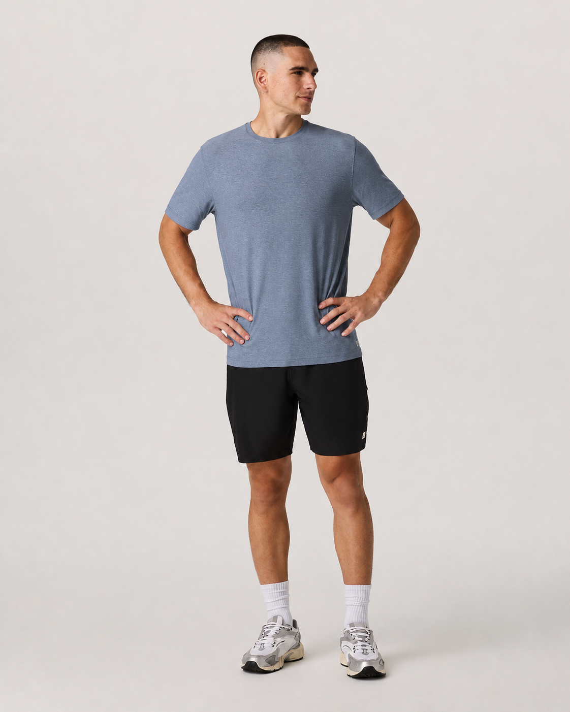 Tempo Performance Tee - Blue Dusk Heather