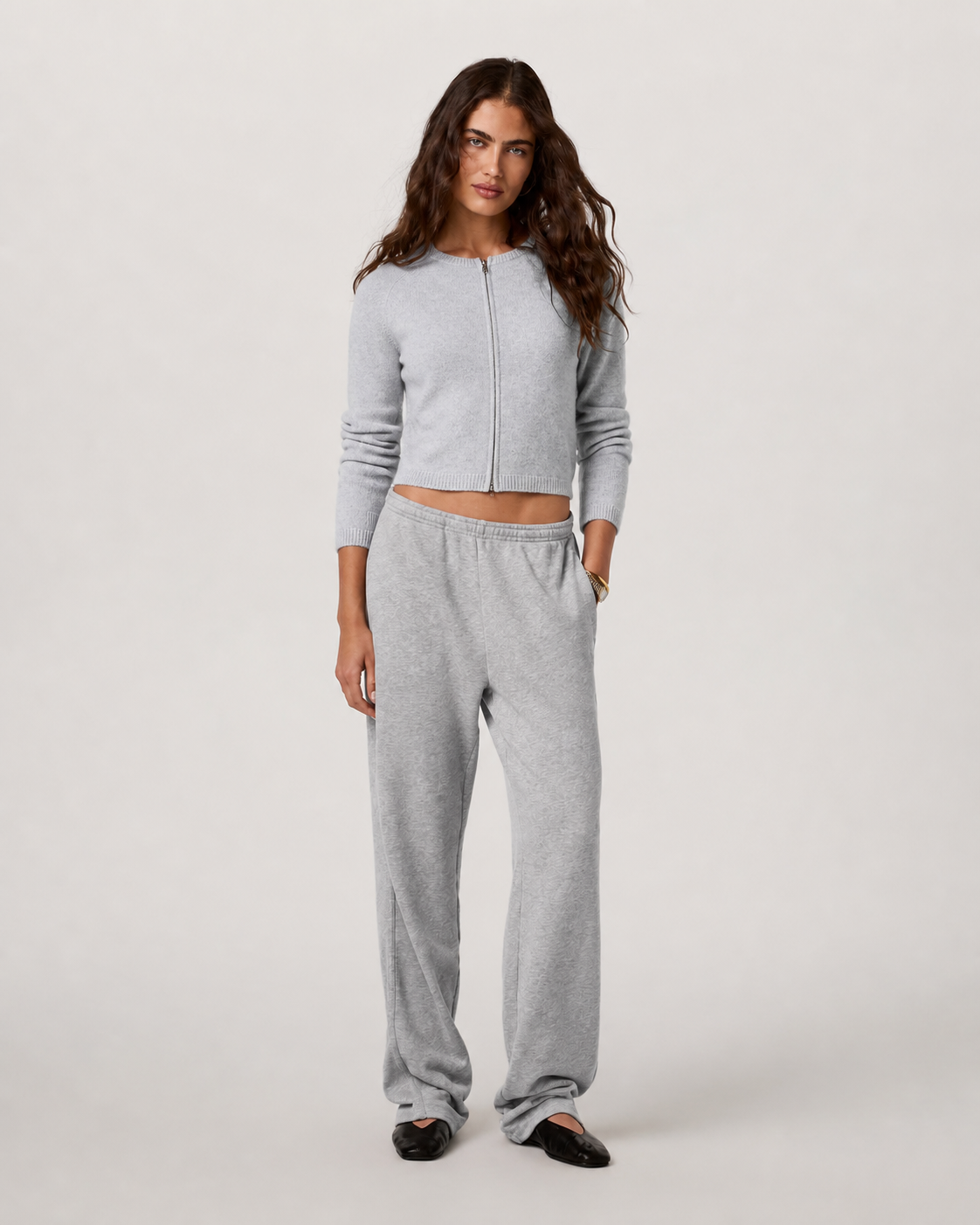 Alto Everyday Cardigan - Pale Grey Heather
