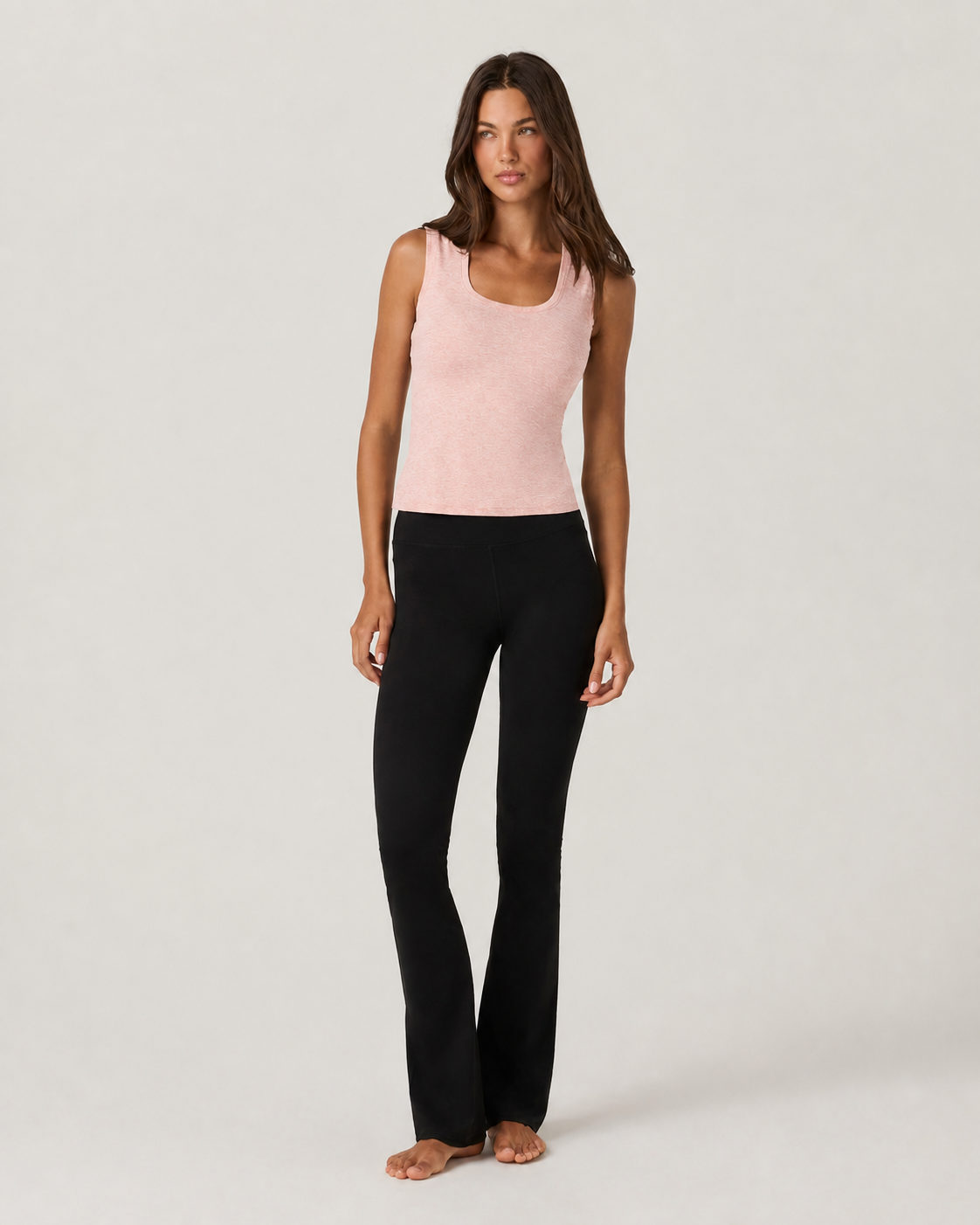 Meridian Scoop-Neck Everyday Tank - Sunset Pink Heather