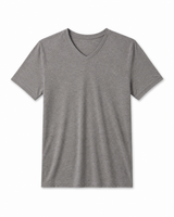 Axiom V-Neck Top - Heather Grey