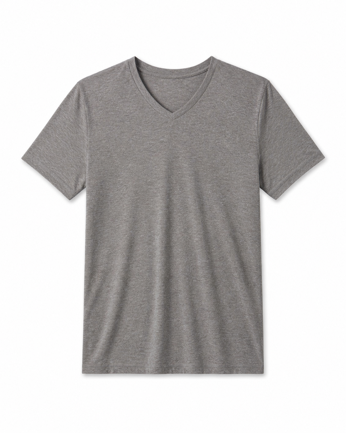 Axiom V-Neck Top - Heather Grey