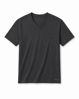 Axiom V-Neck Top - Charcoal Heather