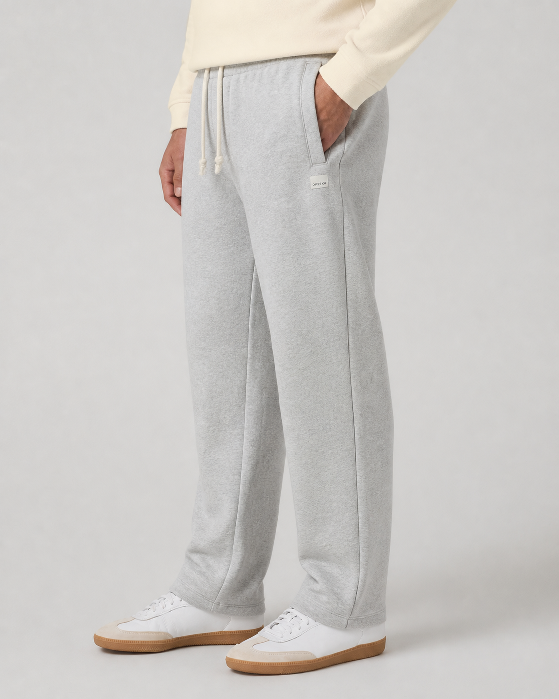 Cadence Straight-Leg Sweatpant - Light Heather Grey