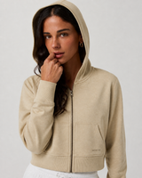 Pivot Mini Full-Zip Hoodie - Khaki Heather