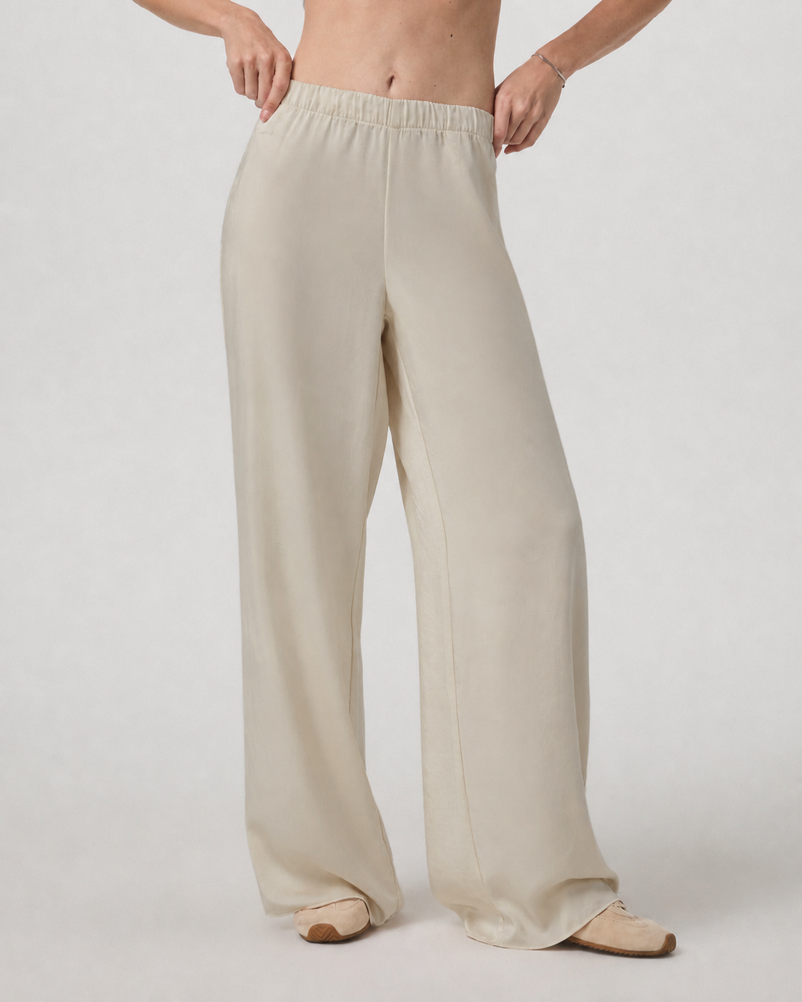 Axiom Mark Wide-Leg Everyday Pant - Milkweed