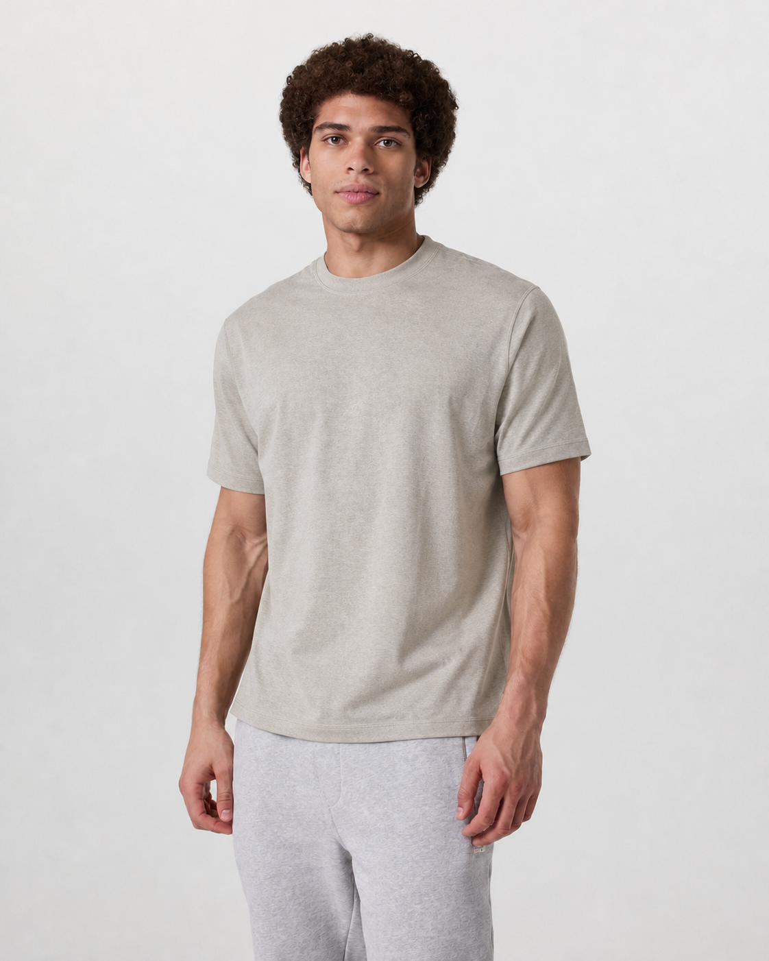 Meridian Short-Sleeve Relaxed-Fit Everyday Tee - Elm Heather