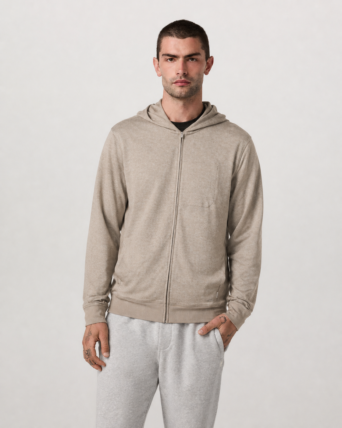 Ember Full-Zip Hoodie - Driftwood Heather