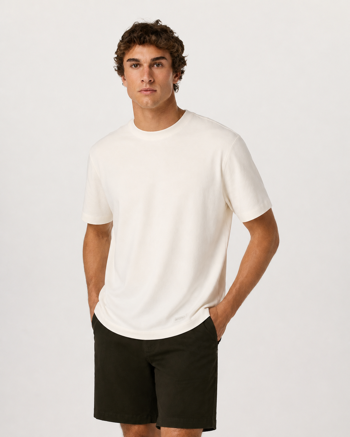 Rowan Short-Sleeve Relaxed-Fit Everyday Tee - Ivory, view 5 of 6