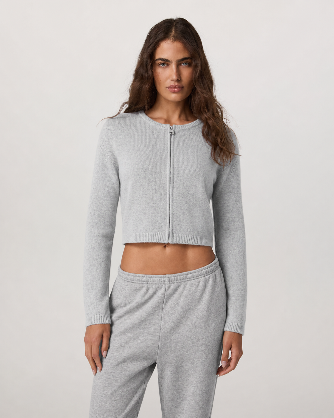 Alto Everyday Cardigan - Pale Grey Heather