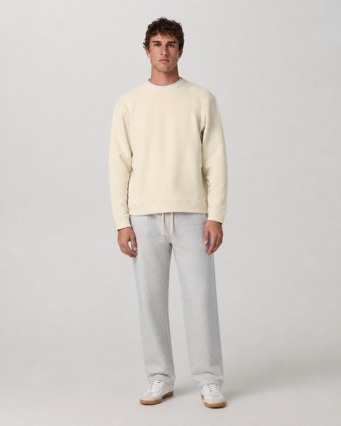 Cadence Straight-Leg Sweatpant - Light Heather Grey