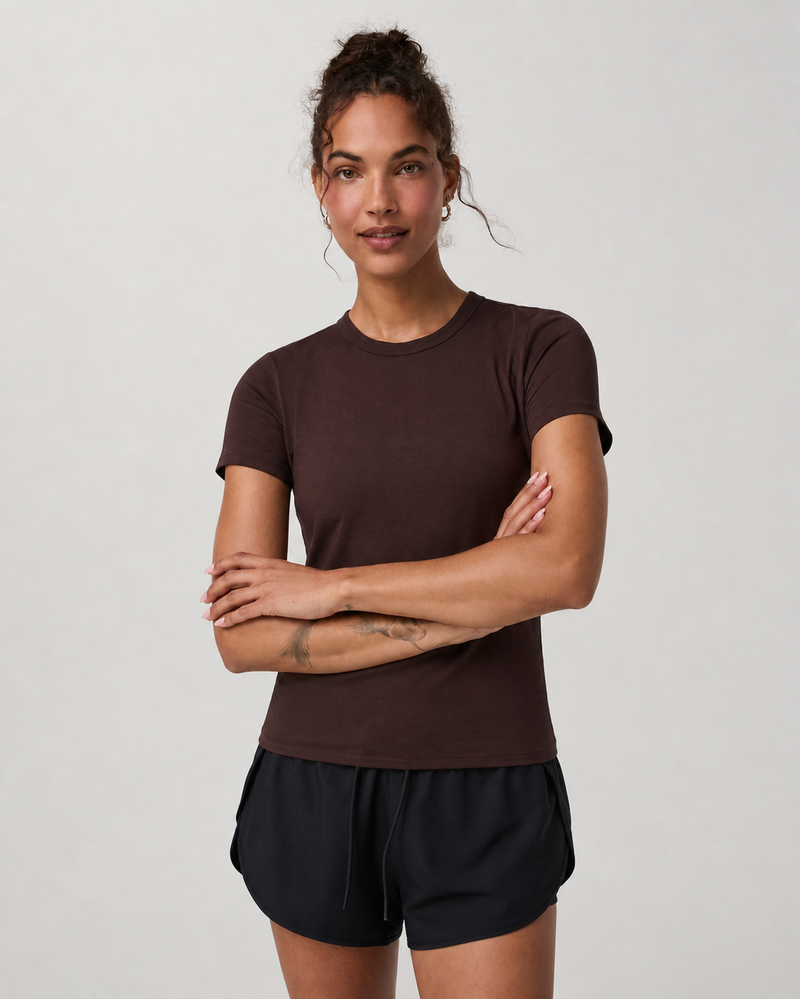 Kinetic Line Short-Sleeve Classic Everyday Tee - French Roast