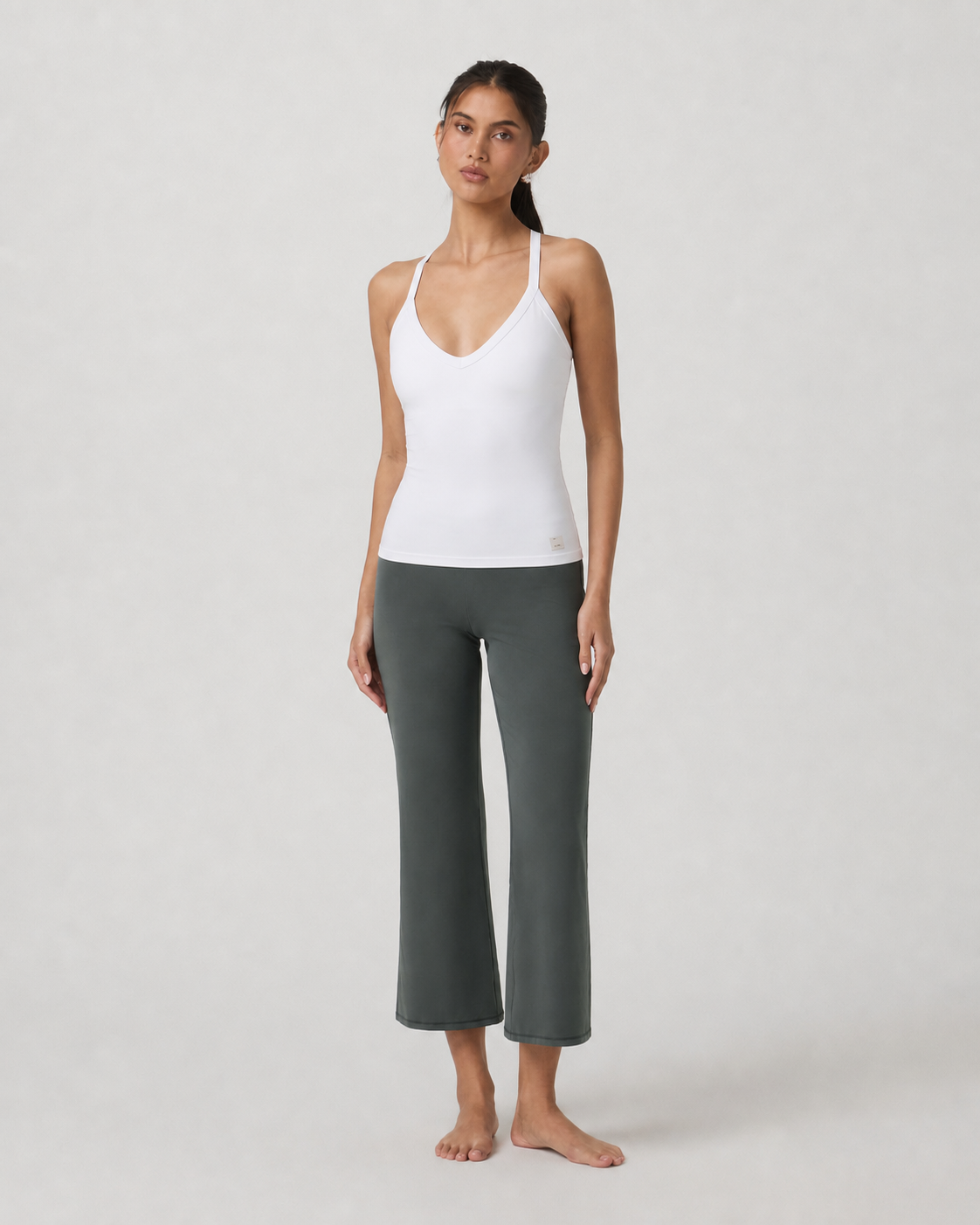 Keystone Line V-Neck Everyday Tank - White