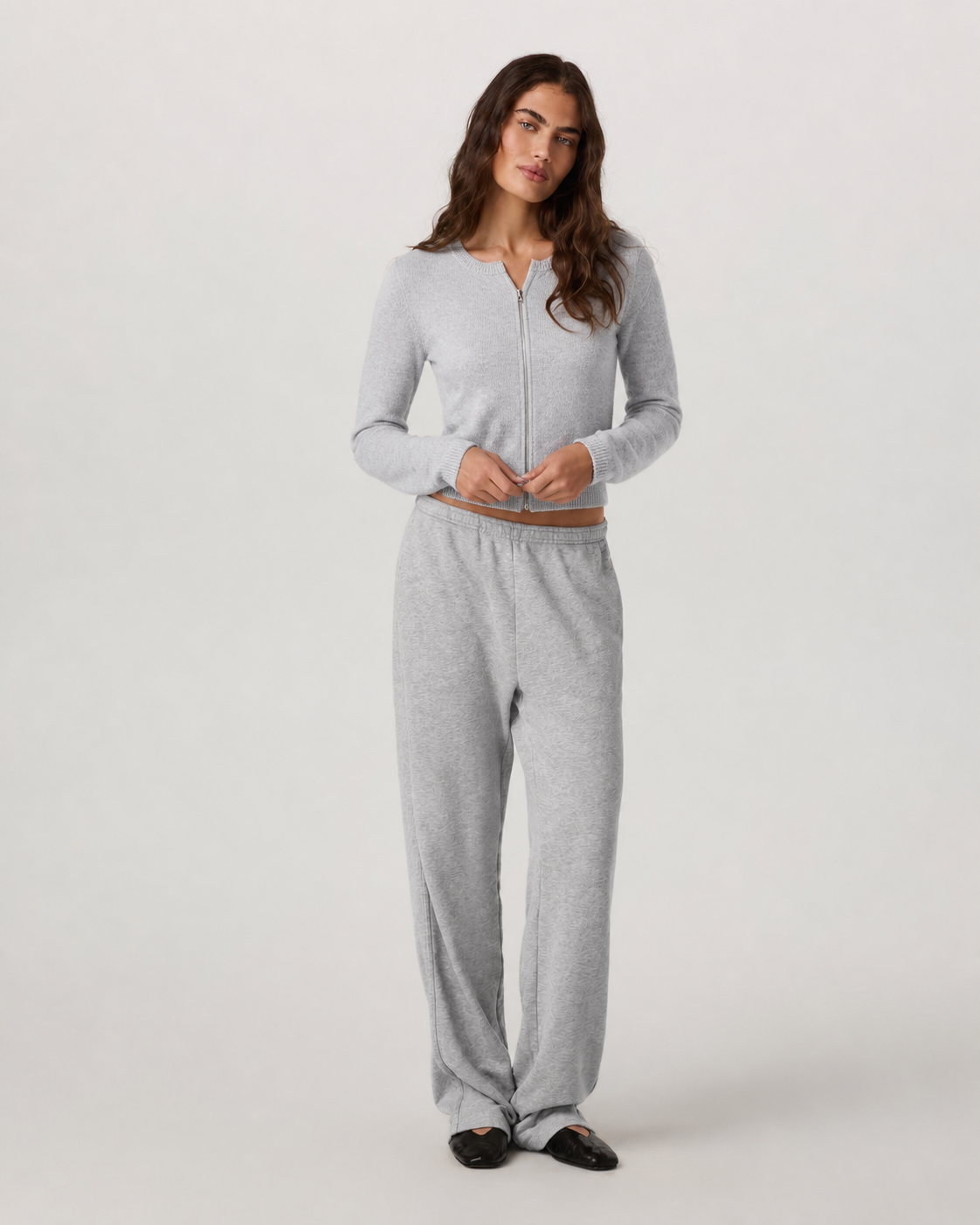 Alto Everyday Cardigan - Pale Grey Heather