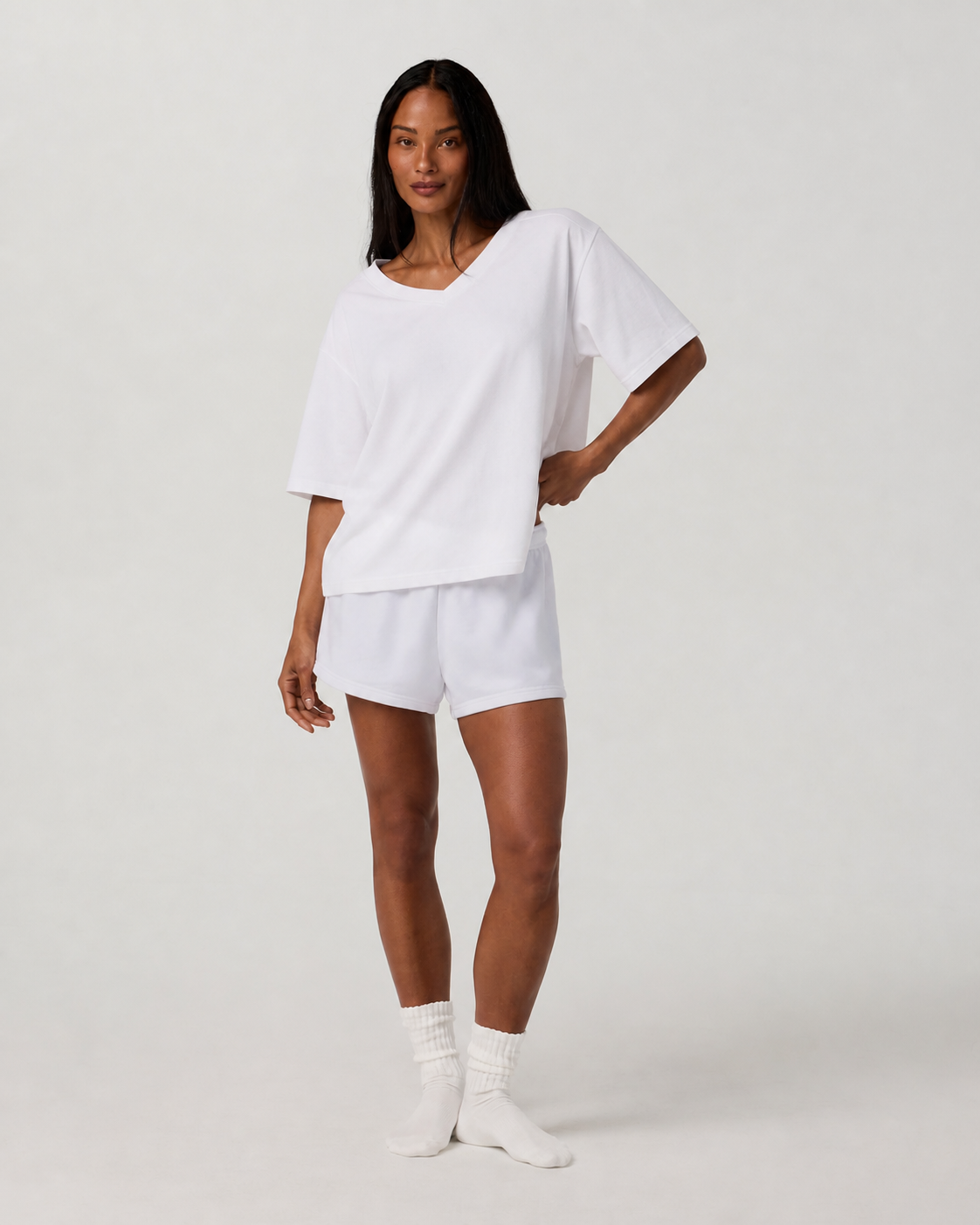 Compass Line Everyday Tee - White