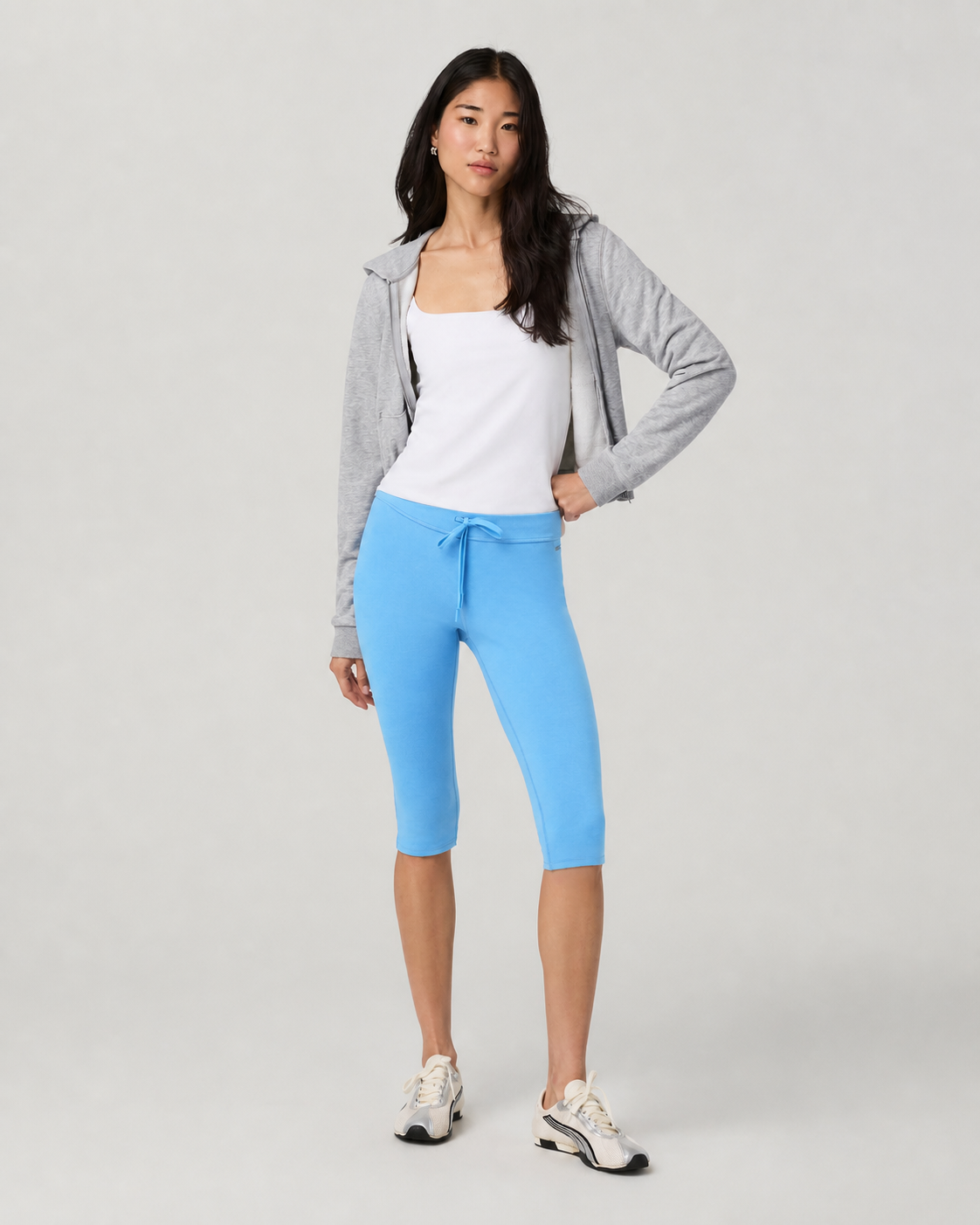 Latitude Way Cropped Low-Rise Everyday Pant - Oasis Blue Heather