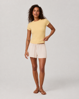 Cadence Line Fitted Everyday Tee - Butter