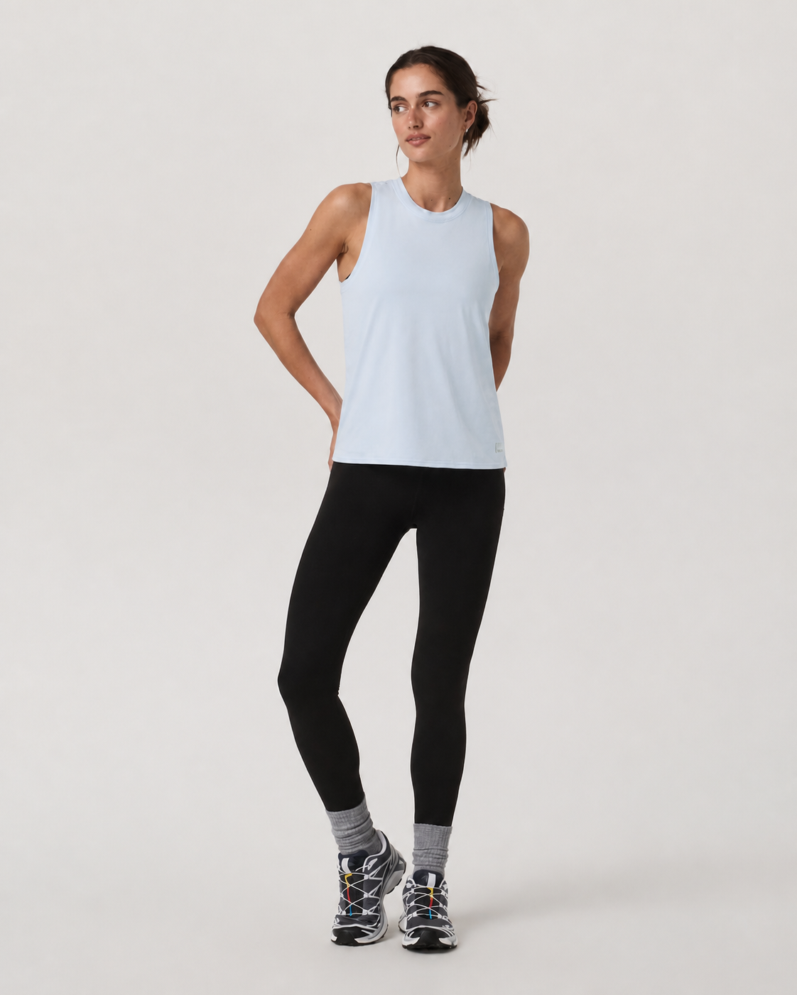 Cadence Top - Soft Sky Heather