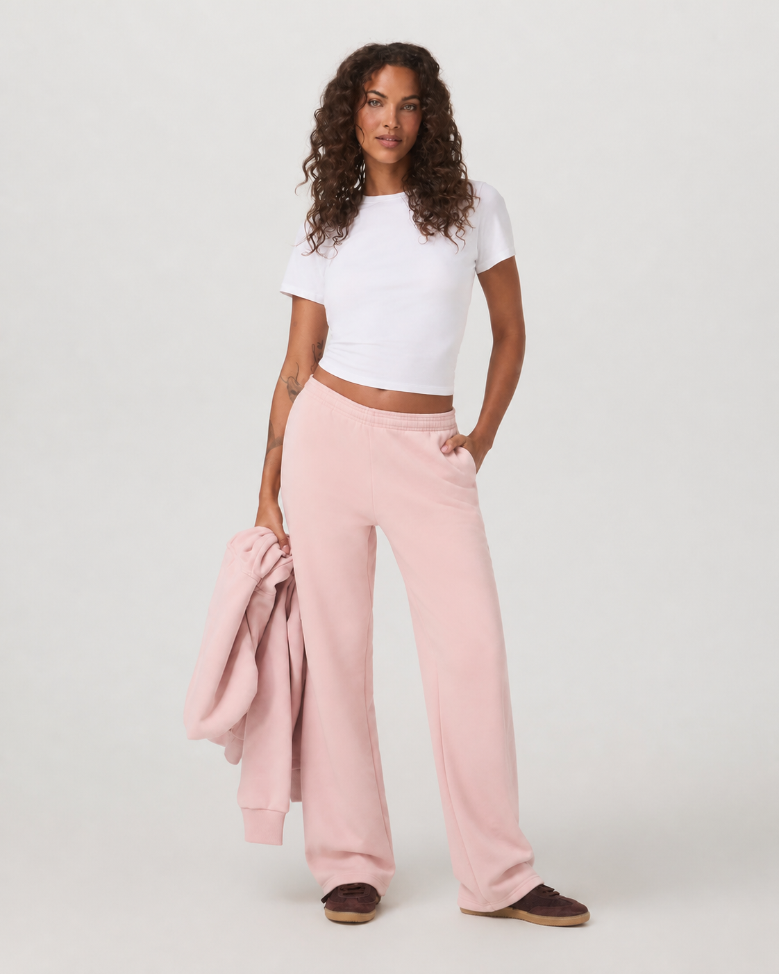 Kinetic Straight-Leg Sweatpant - Vintage Rose