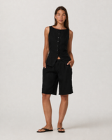 Alto Line Button-Down Everyday Tank - Black
