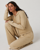 Pivot Mini Full-Zip Hoodie - Khaki Heather