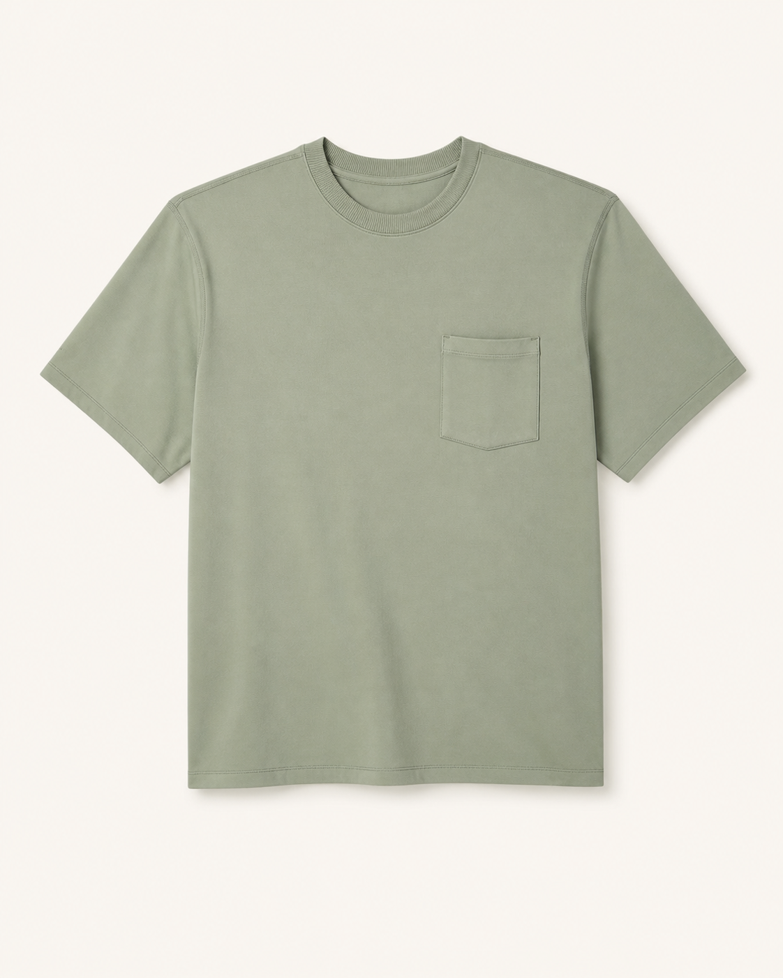 Lucent Short-Sleeve Relaxed-Fit Everyday Tee - Light Oregano
