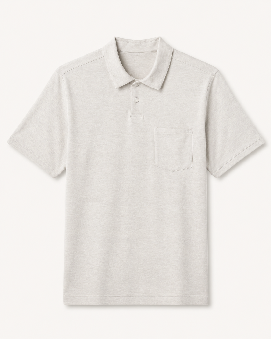 Clarity Short-Sleeve Performance Polo - Salt Heather