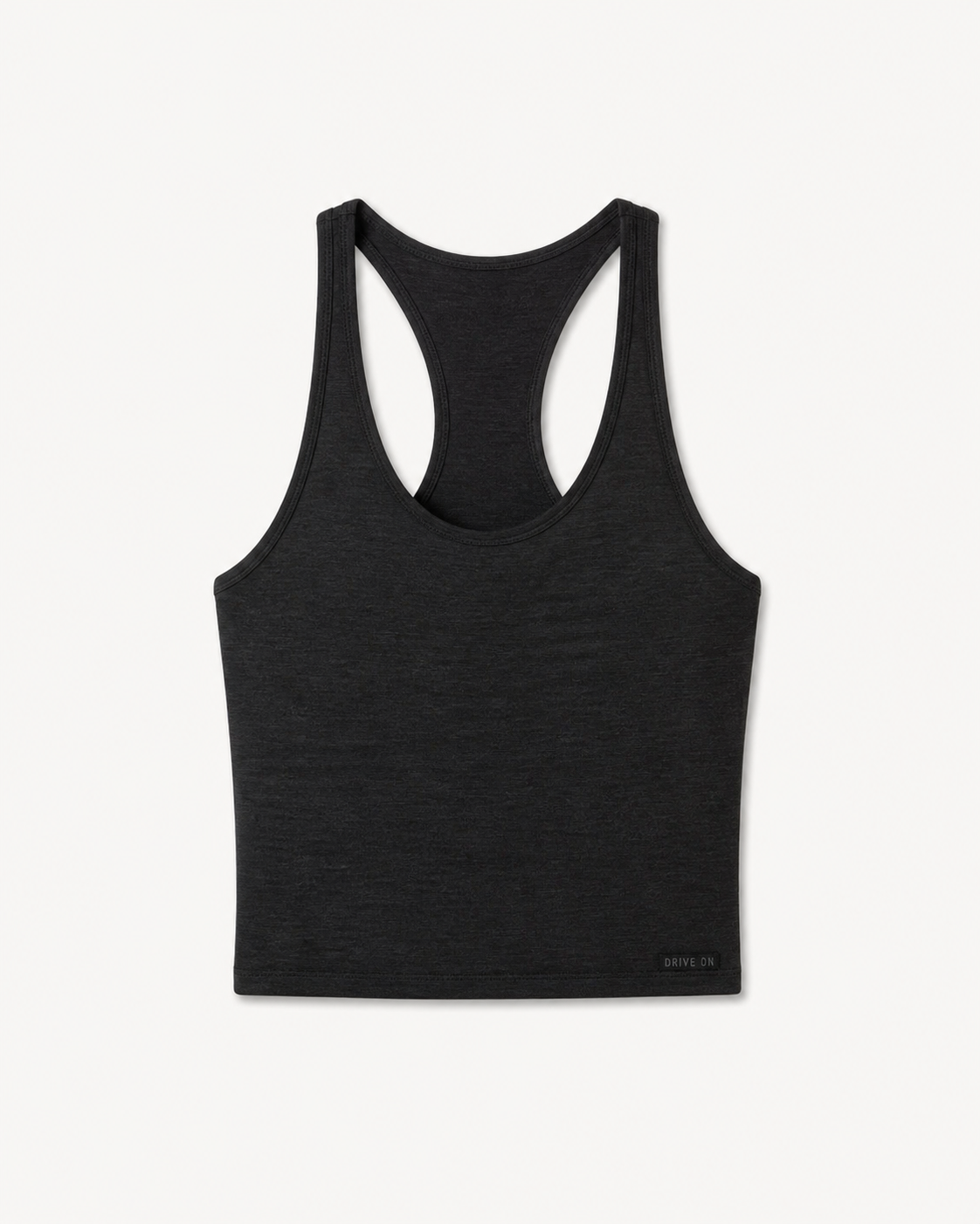 Cedar 2.0 Cropped Top - Black Heather